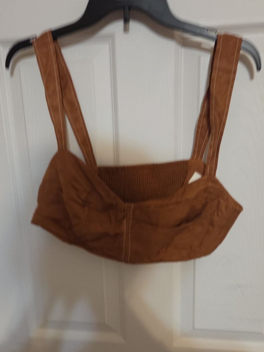 Anthropologie Rust Brown  Crop Top